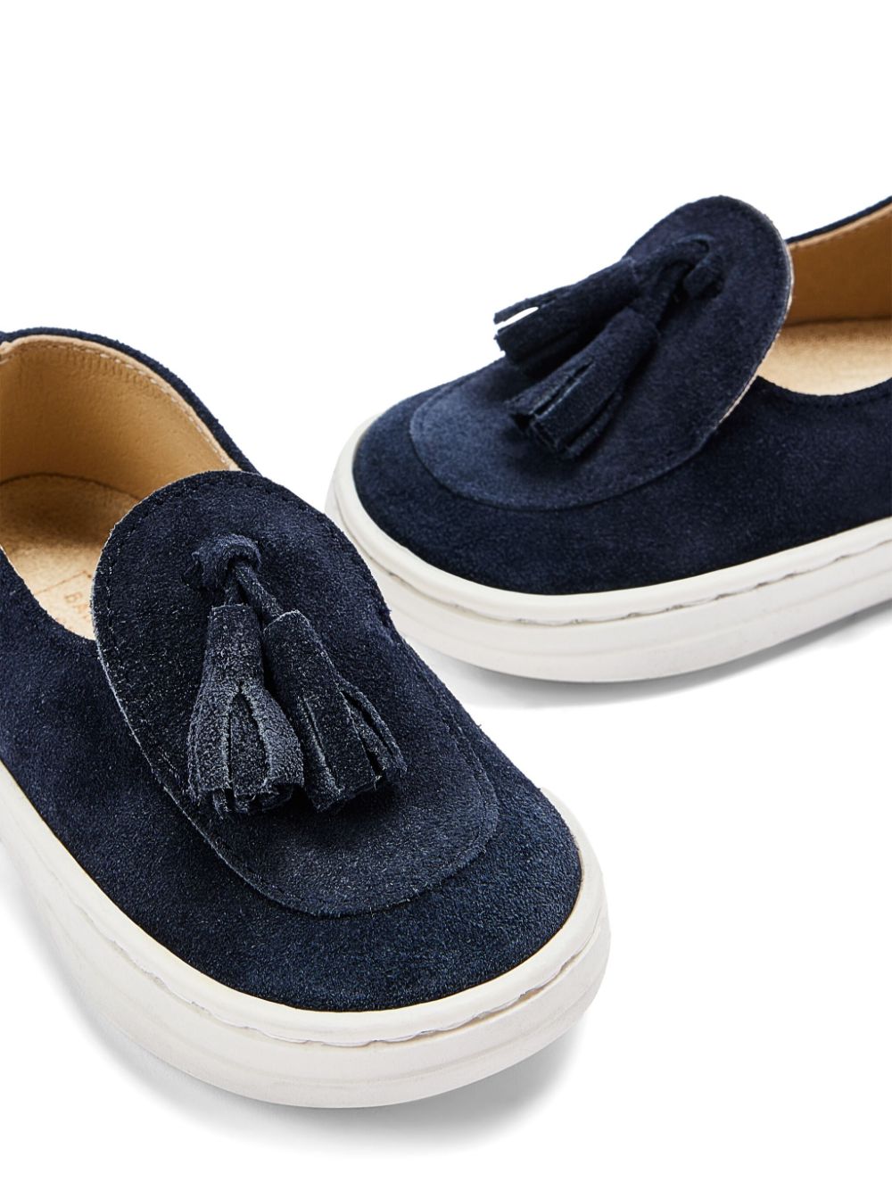 BabyWalker tassel-detail suede loafers Blue