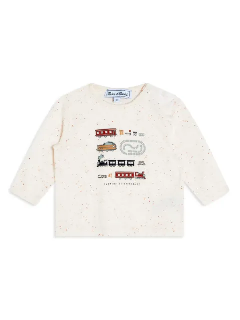 Tartine Et Chocolat illustration-print long-sleeve T-shirt