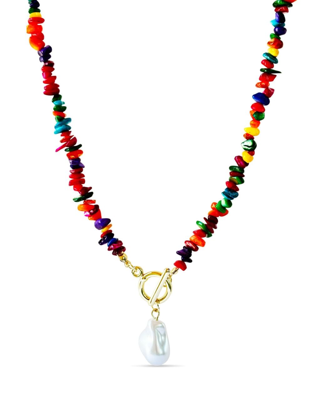 Hzmer Jewelry gemstone necklace - Goud