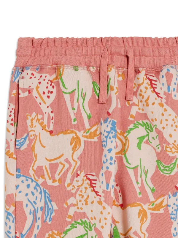 Stella McCartney Kids horse-print Sweatpants | Pink | FARFETCH RO