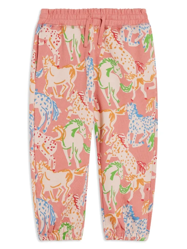stella mccartney(ステラマッカートニー)horse pants Stella McCartney Kids horse-print Sweatpants | Pink | FARFETCH RO
