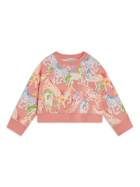 Stella McCartney Kids سويت شيرت بطبعة حصان