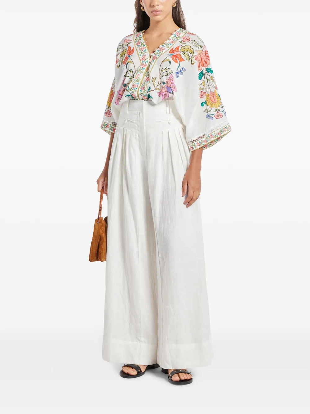 FARM Rio Insects Floral bodysuit - Wit