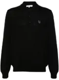 Maison Kitsuné Fox-motif polo shirt - Black