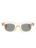 GRAND AZUR Lili square-frame sunglasses - Neutrals