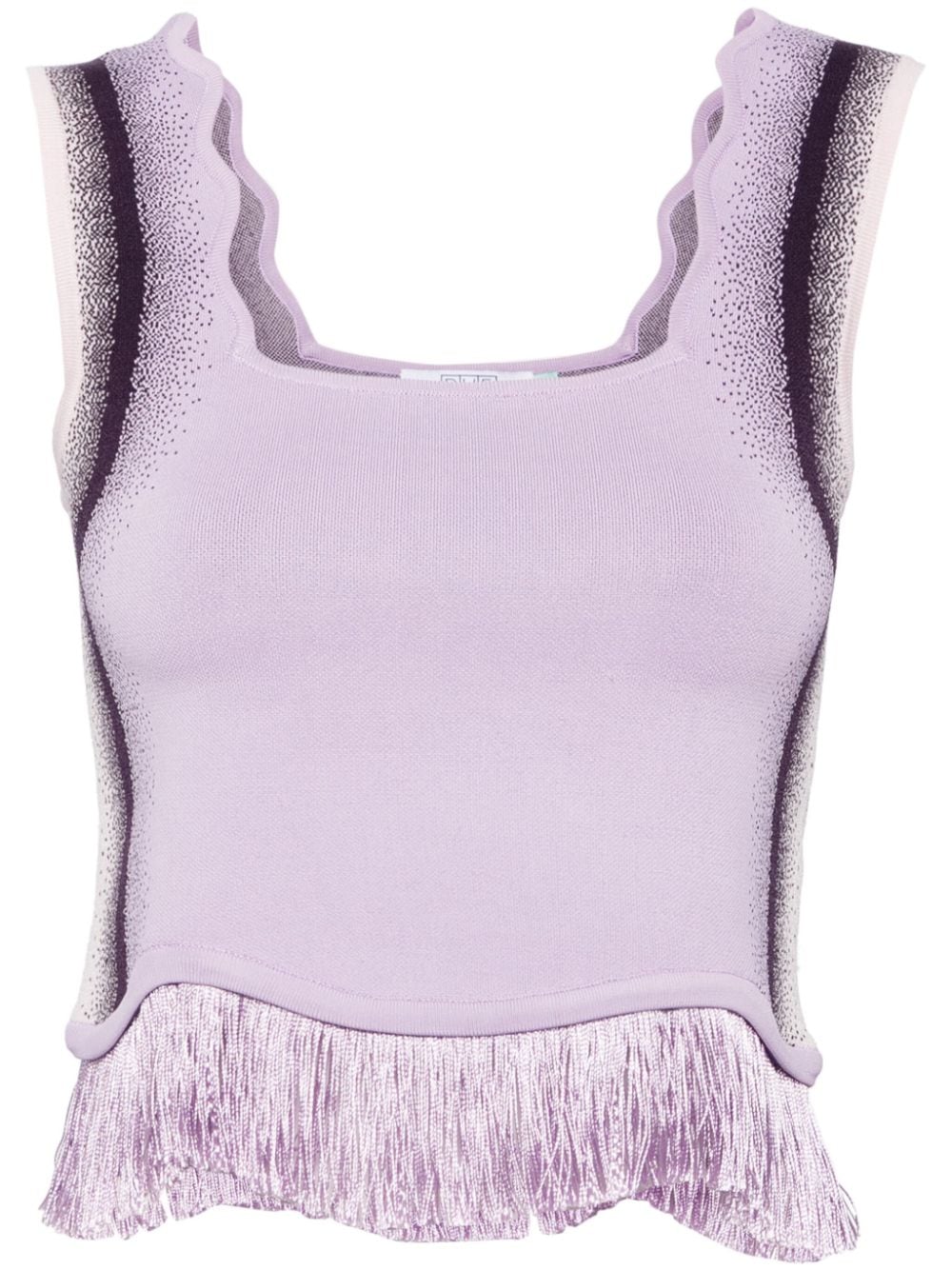 Shop Ph5 Emma Wavy Croped Tank Top In Purple