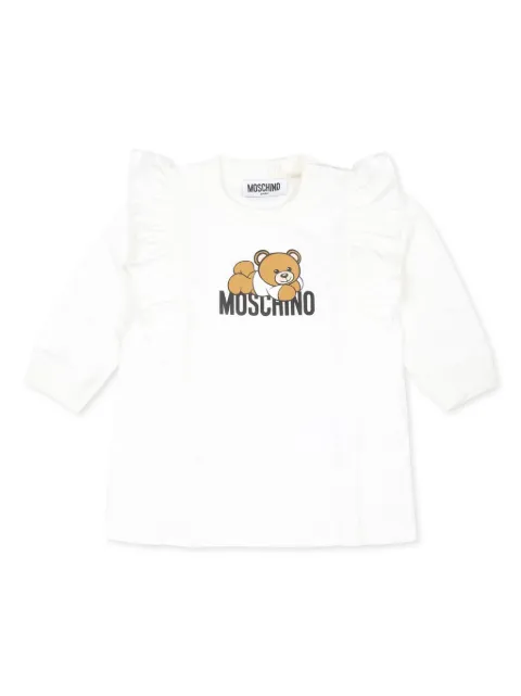Moschino Kids vestido corto con motivo Teddy Bear