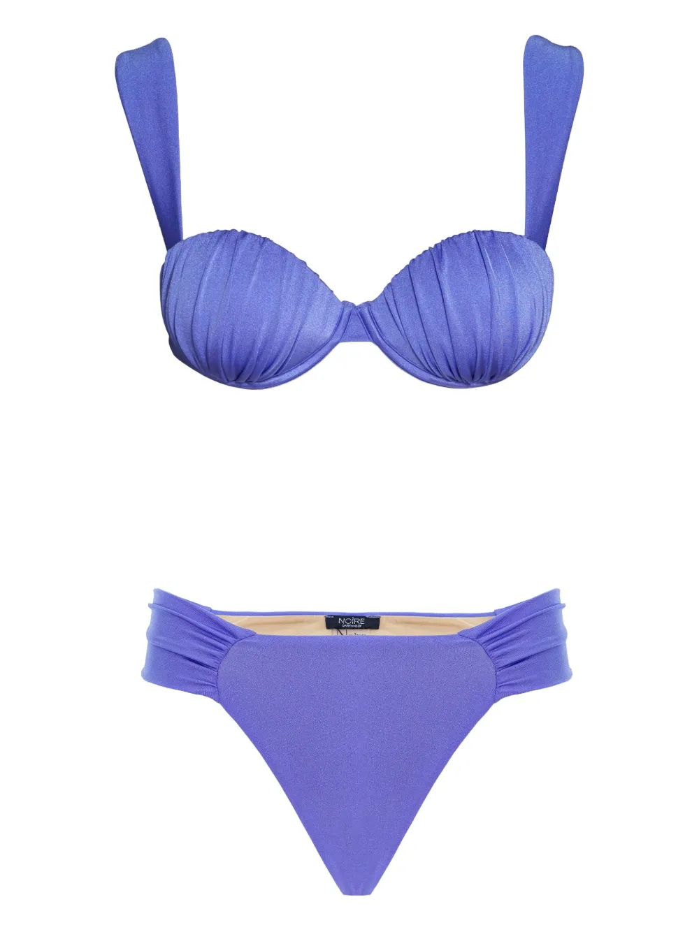 Noire Swimwear ruched balconette bikini | Purple | Image 1