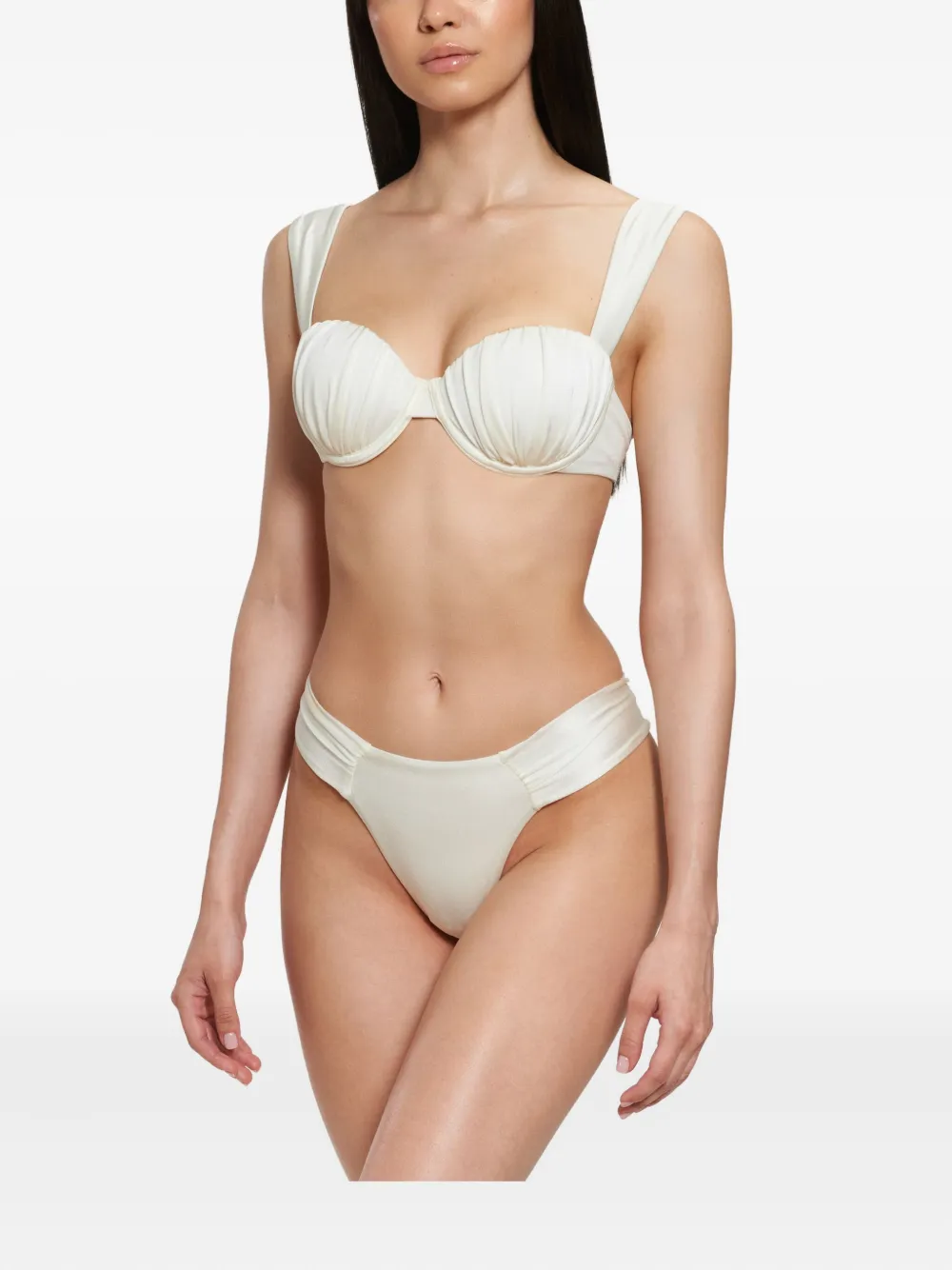 ruched balconette bikini