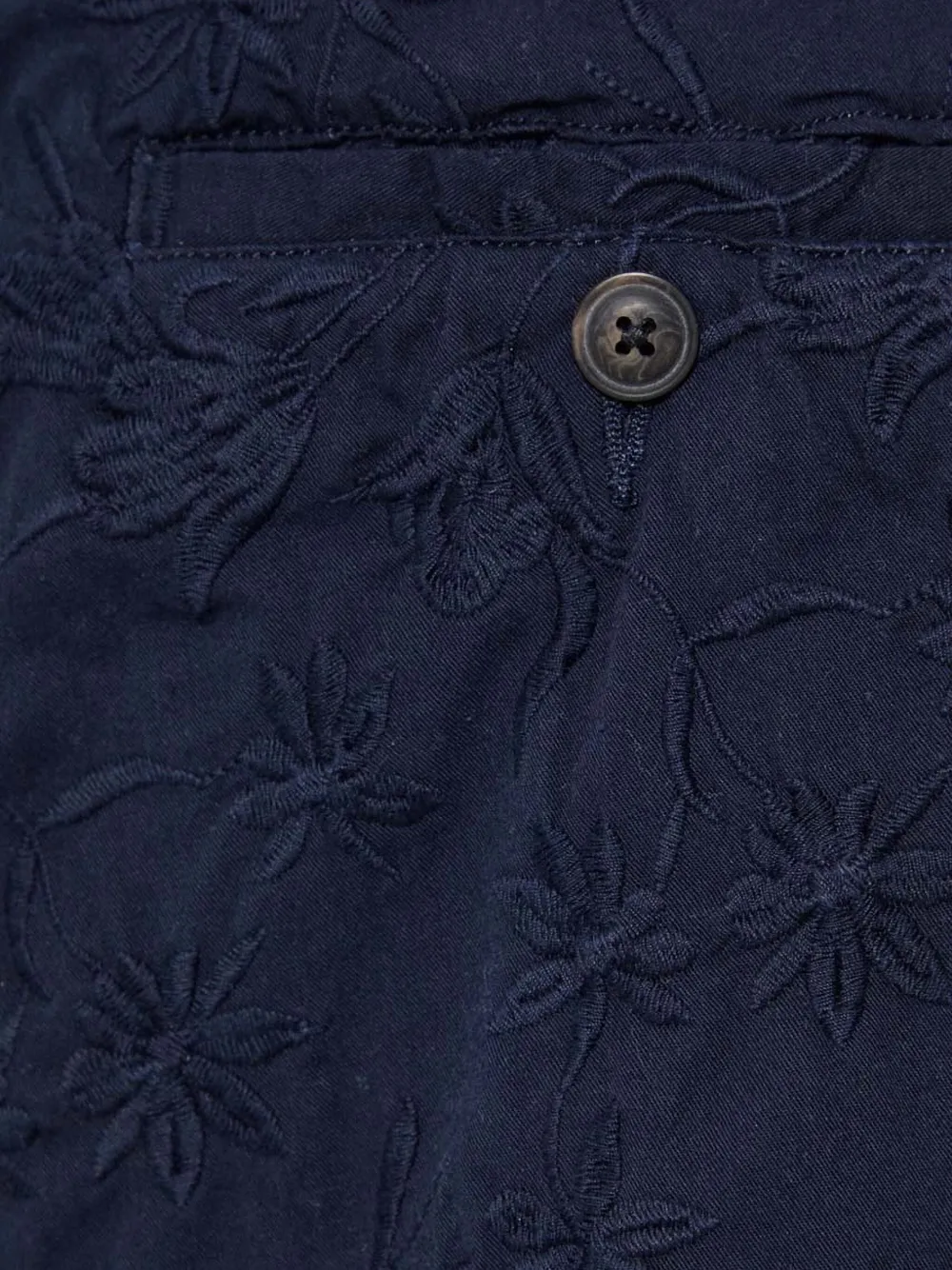 Corridor Floral-embroidered Trousers In White