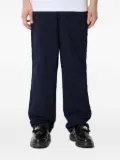 Corridor floral-embroidered trousers - Blue