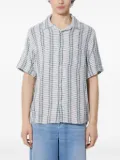Corridor herringbone-patter shirt - White