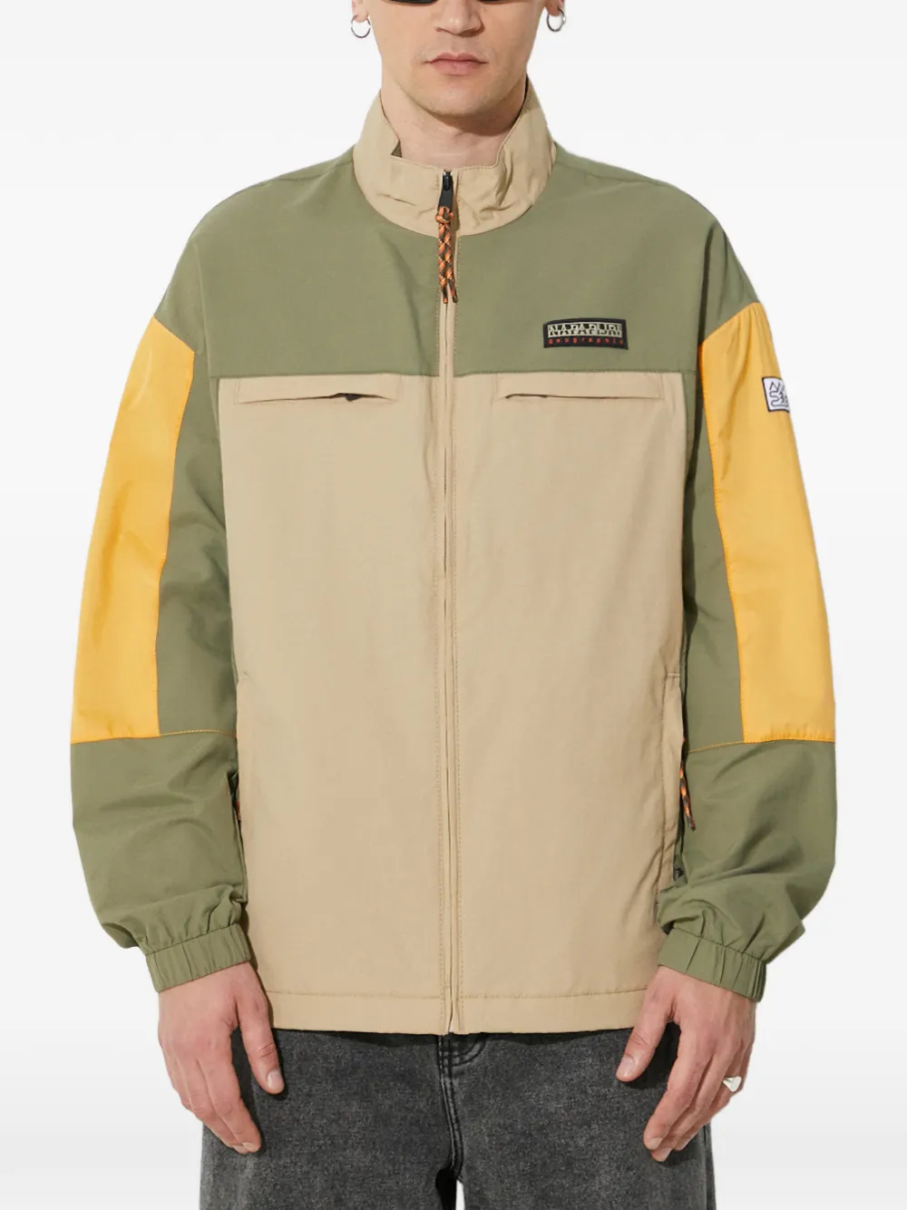 Napapijri colourblock logo-patch jacket | neutro | Image 1