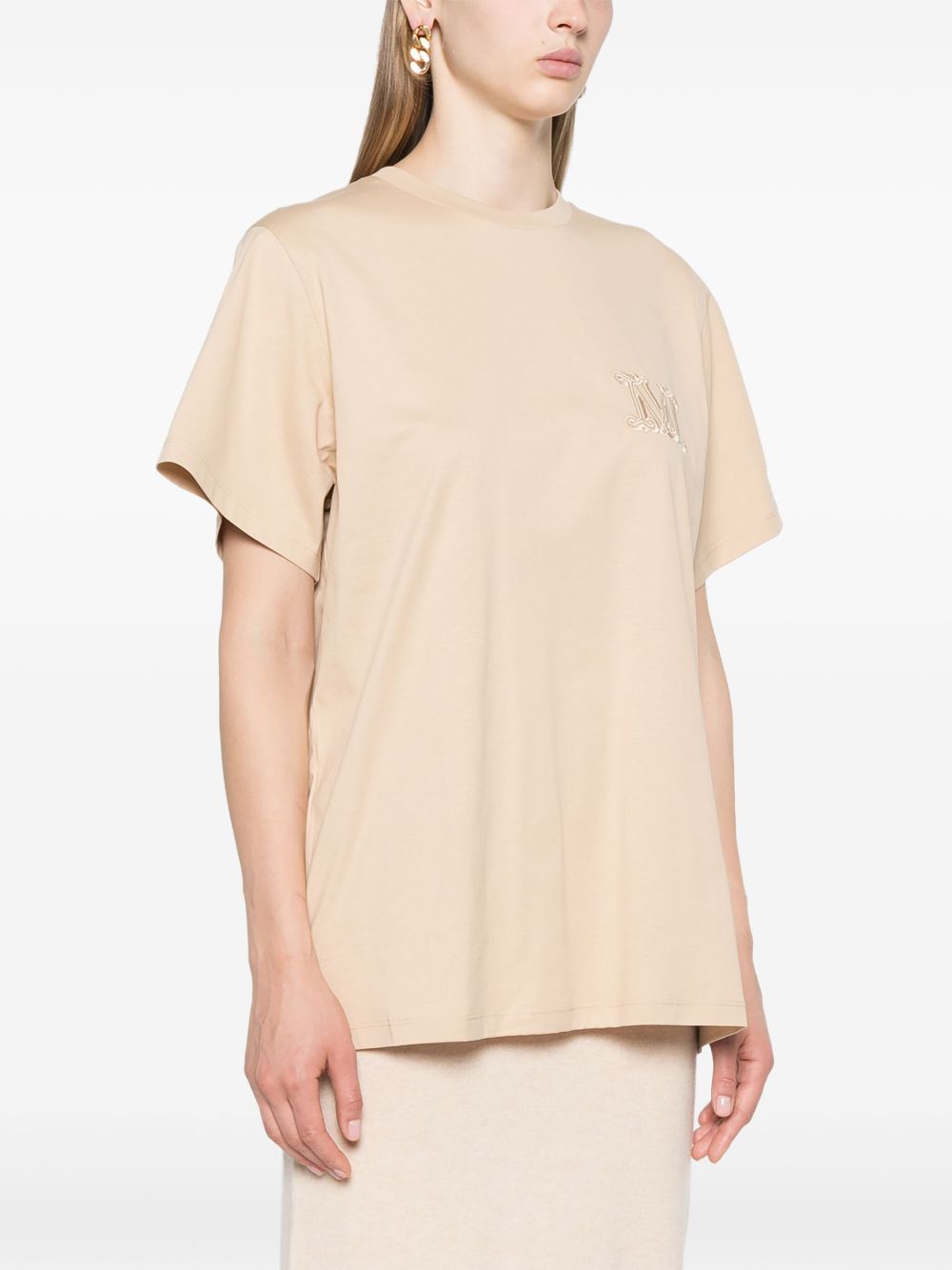 Max Mara Mango logo-embroidered T-shirt Women