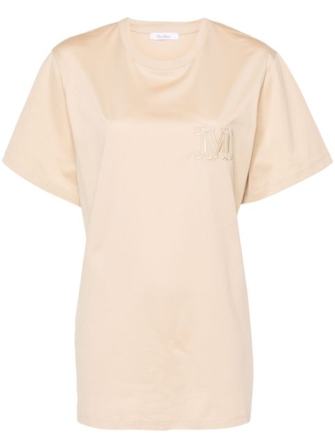 Max Mara Mango logo-embroidered T-shirt Women