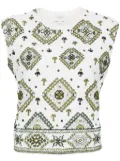 Giambattista Valli sequin-embelished tank top - Neutrals