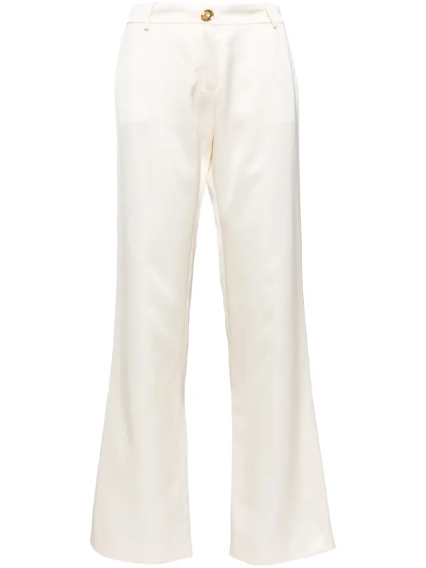 Giambattista Valli Buttons Trousers in Neutrals