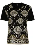 Giambattista Valli sequin-embelished T-shirt - Black