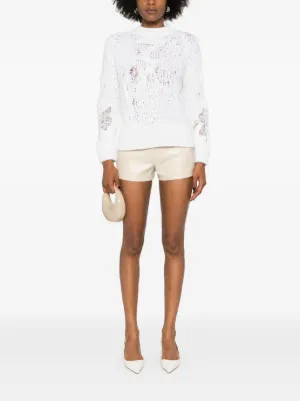 ERMANNO SCERVINO 売れ筋商品|||エルマンノ シェルヴィーノ ニット&セーター アウター レディース Sweaters White Ermanno Scervino（エルマンノ・シェルヴィーノ）ニット