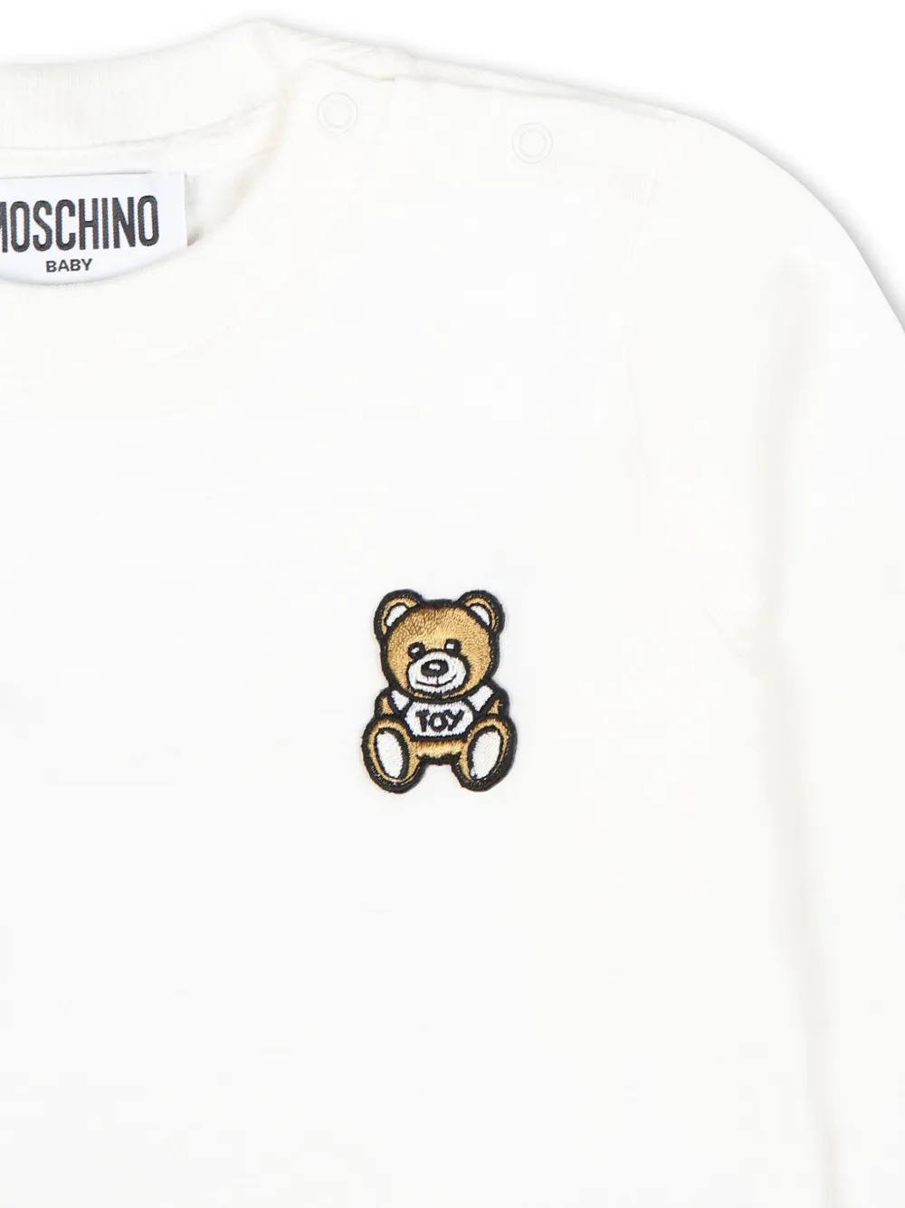 Moschino Kids T-shirt met lange mouwen Wit