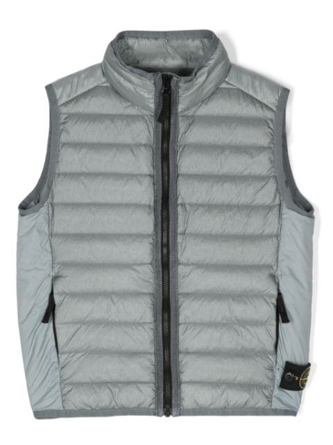 Stone Island Junior Gilet imbottito con motivo Compass