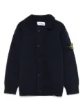 Stone Island Junior Compass-badge cardigan - Blue