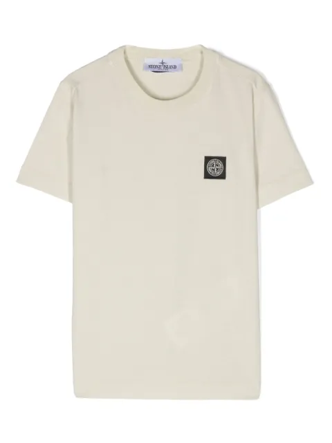 Stone Island Junior Compass-patch cotton T-shirt