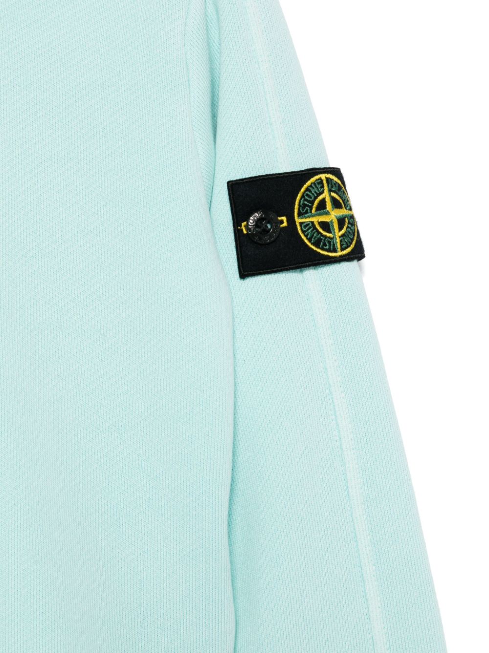 Shop Stone Island Junior Compass-badge Hoodie In Blue