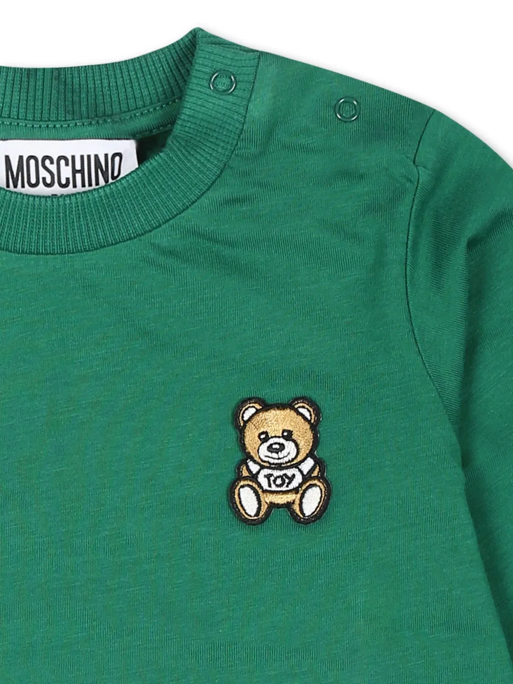 Moschino Kids T-shirt met lange mouwen Groen