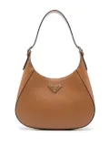 Prada City leather shoulder bag - Brown