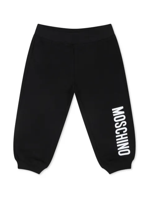 Moschino Kids logo-print cotton track pants