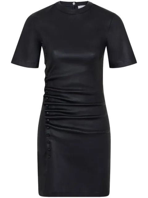 Rabanne vestido corto con diseño fruncido