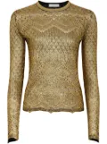 Rabanne metallic knit top - Gold