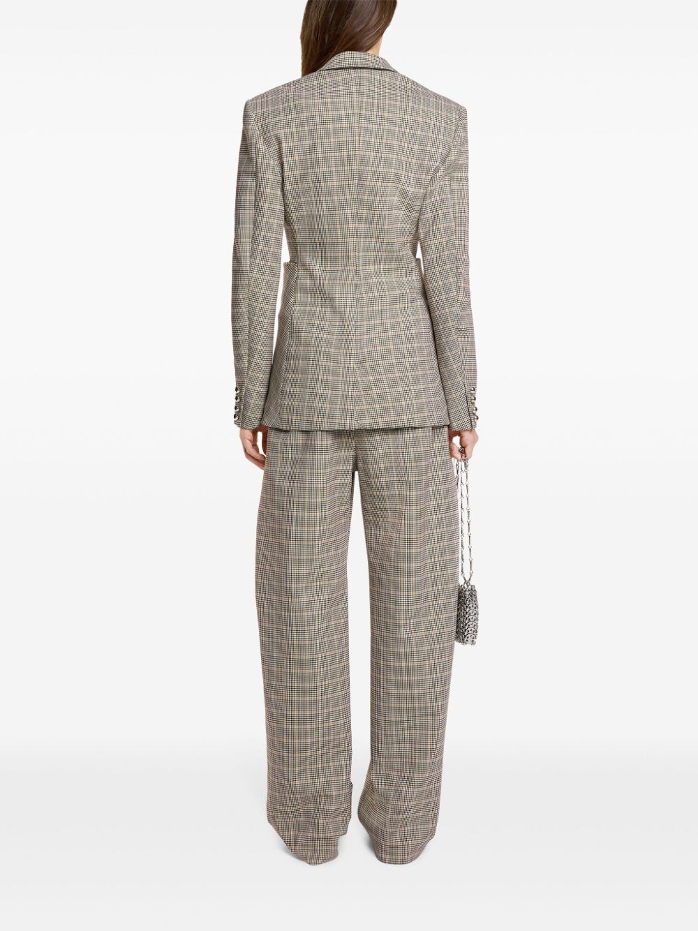 Rabanne plaid check fitted jacket Women