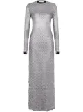 Rabanne metallic knitted maxi dress - Silver