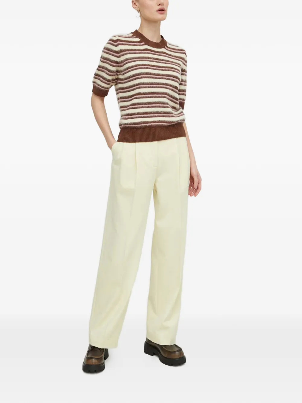 Striped Short-Sleeve Top