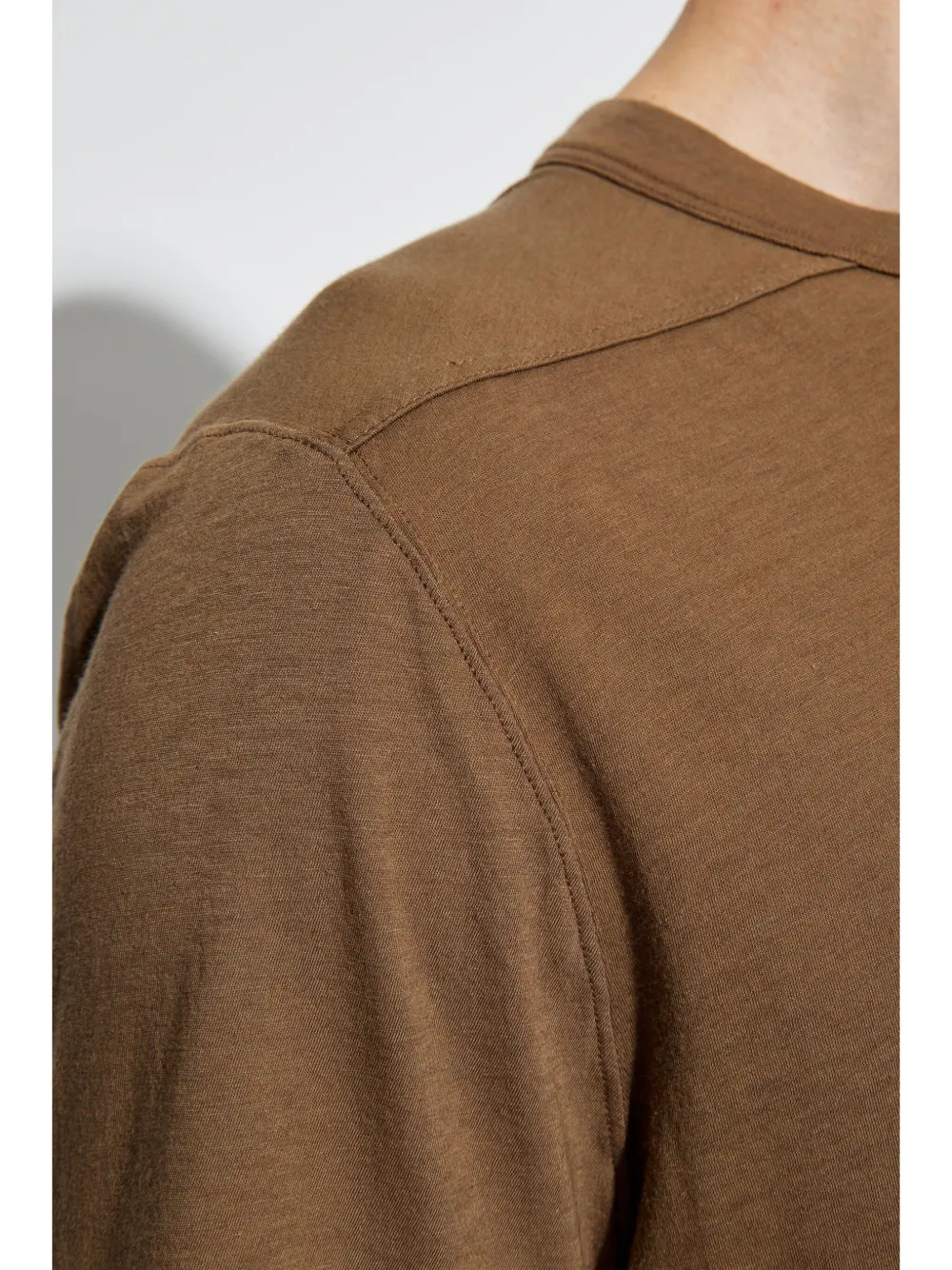 Rick Owens Level T katoenen T-shirt Bruin