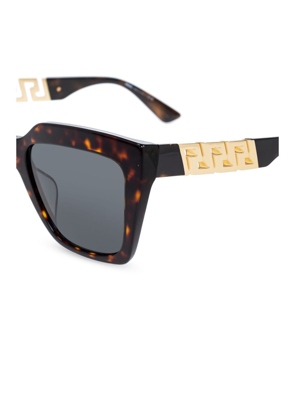 Versace Eyewear tortoiseshell-effect geometric-frame sunglasses