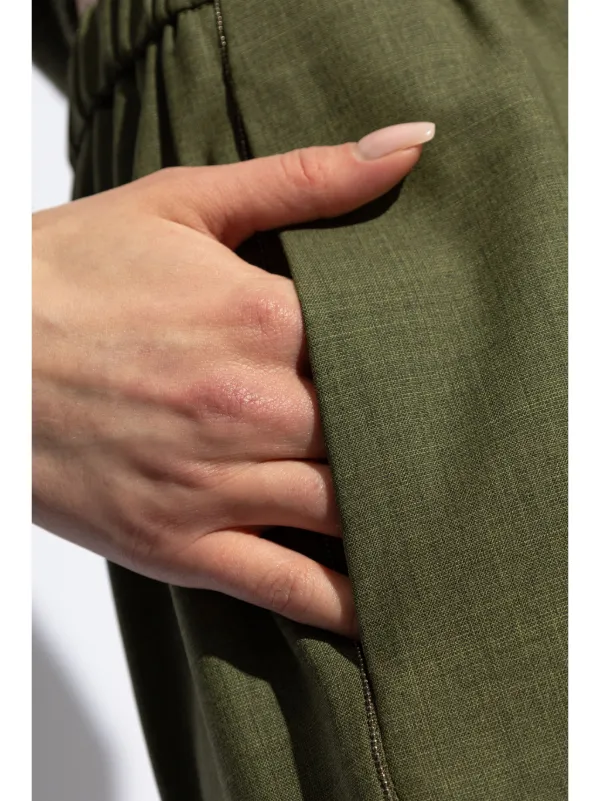 Fabiana Filippi Regular Tailored Trousers | Green | FARFETCH