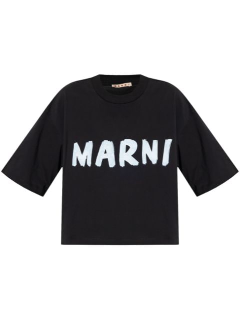 Marni t-shirt en coton à logo imprimé