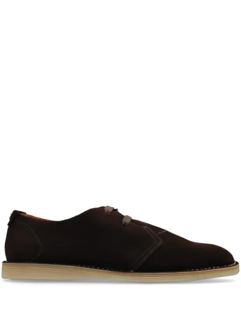 Dolce & Gabbana logo-tag suede derby shoes