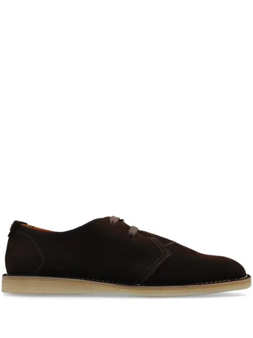 Derbies en daim à étiquette logo - Dolce & Gabbana - Modalova