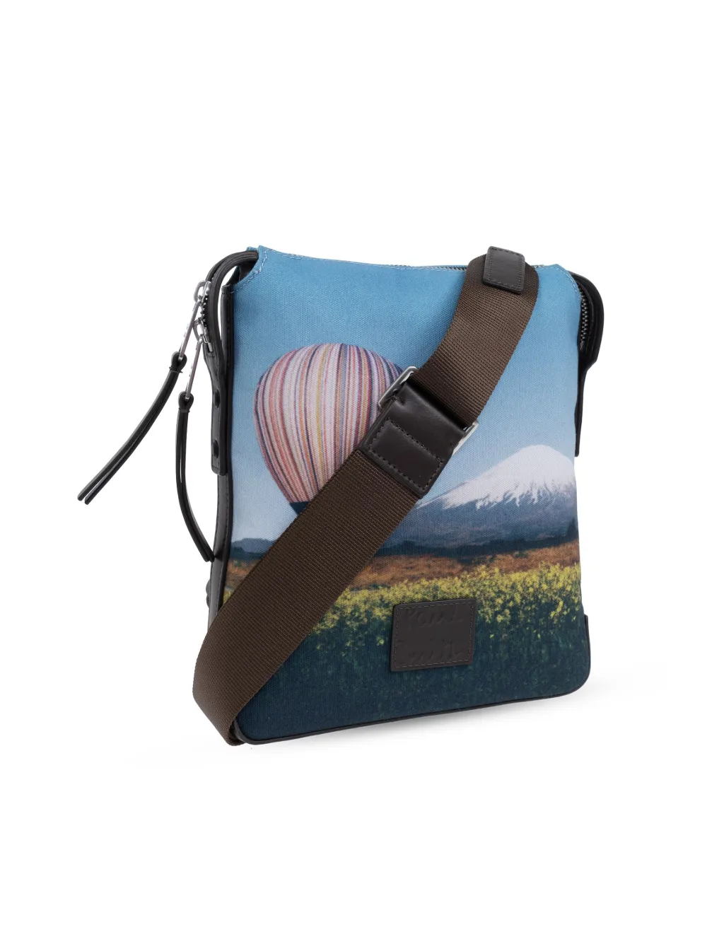 Paul Smith Stripe Balloon Mount Fuji'-print schoudertas Blauw