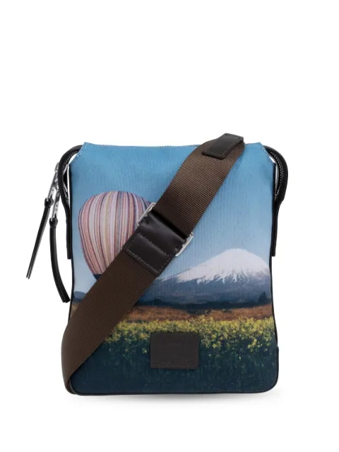 Paul Smith Stripe Balloon Mount Fuji プリント ショルダーバッグ