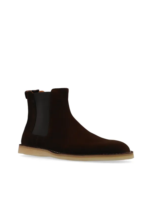 Dolce Gabbana Suede Chelsea Boots Brown FARFETCH EG - Main Image