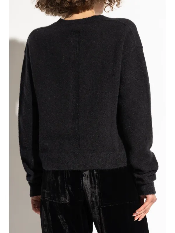 Rick Owens 14FW ウール　Vネックニット【L】薄手　ダークダスト Rick Owens 14FW ウール Vネックニット【L】薄手 ダークダスト