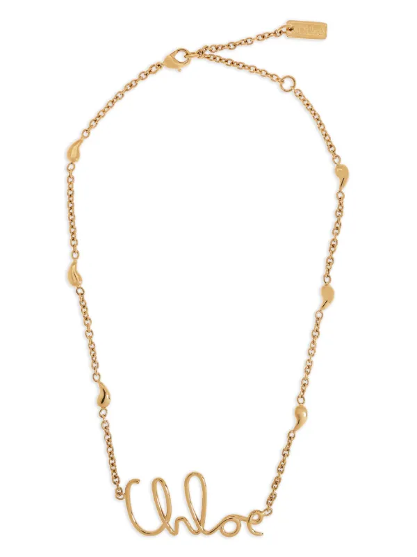 【関税&送料込】Chloe Chloe Iconic Necklace With Shells Char Chloé The Chloé Shells Pendant Necklace in Vintage gold