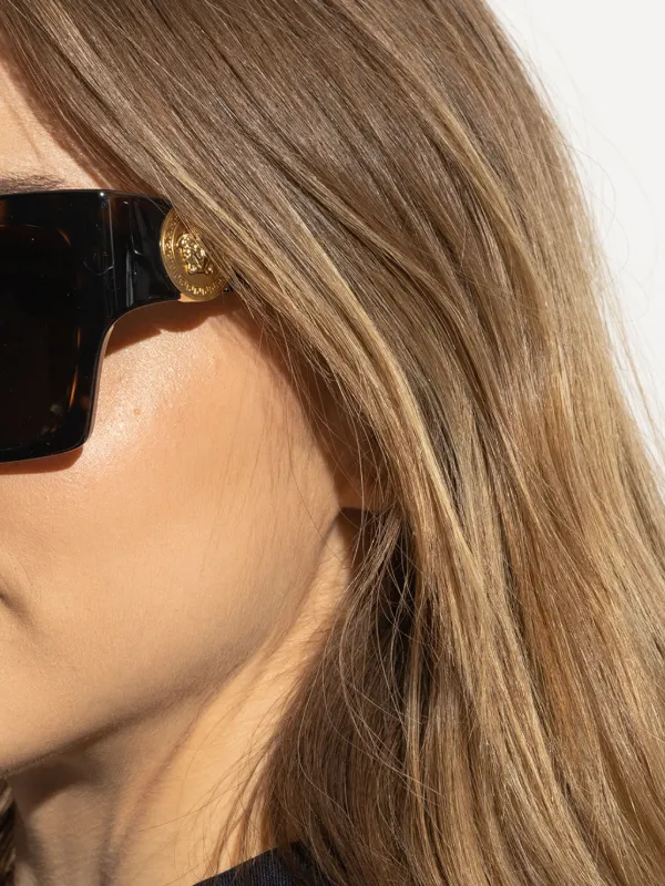 Versace Eyewear スクエアフレーム サングラス | ブラウン
