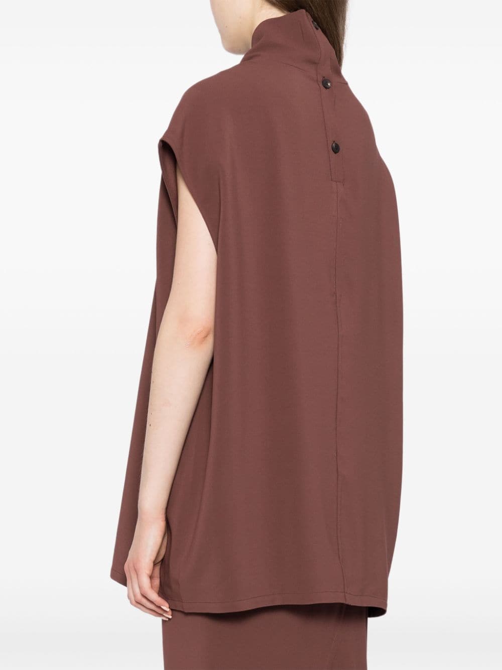 Shop Rick Owens Roll-neck Vest In Neutrals