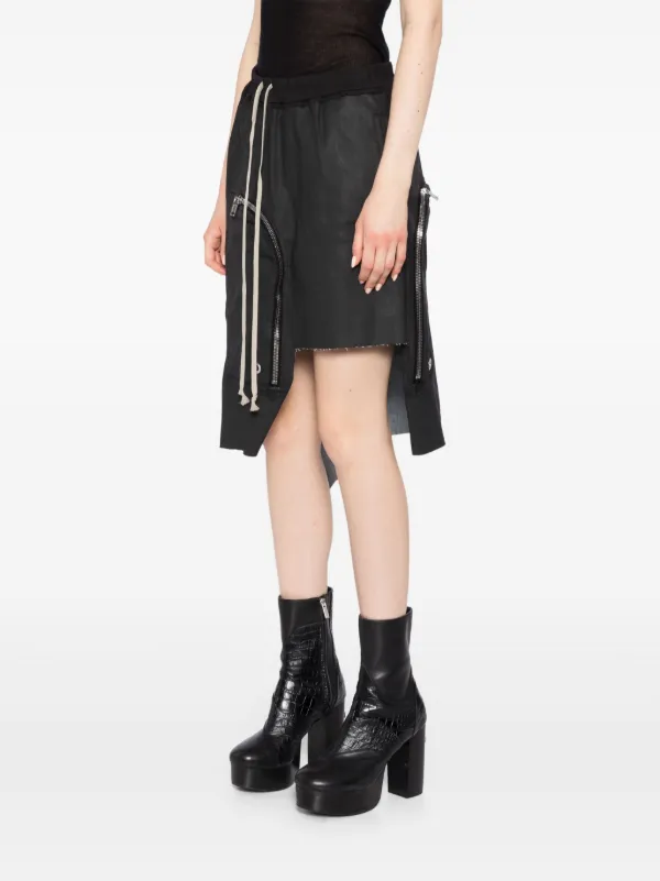 【送料&関税込】Rick Owens Asymmetrical Mini Skirt Rick Owens Asymmetric Skirt | Black | FARFETCH JO